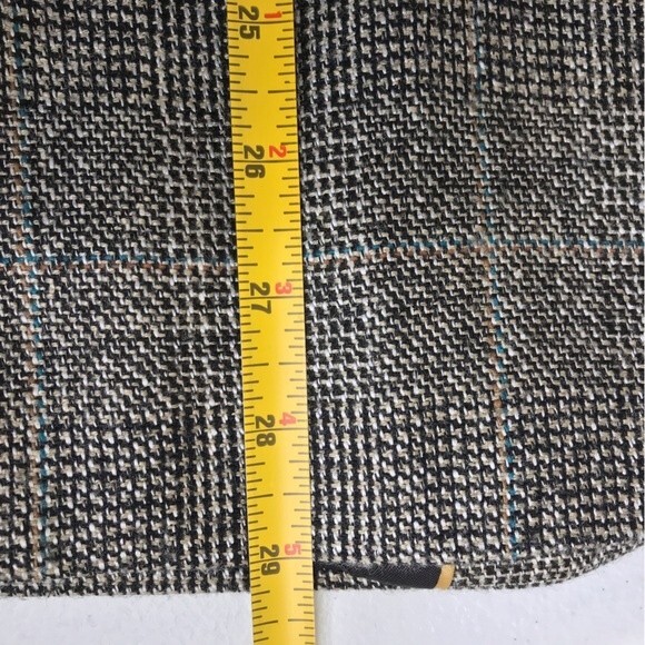 Haggar Imperial Gentlemans Fit Glen Plaid Sport Coat 2 Button Jacket Mens Large - Picture 11 of 14